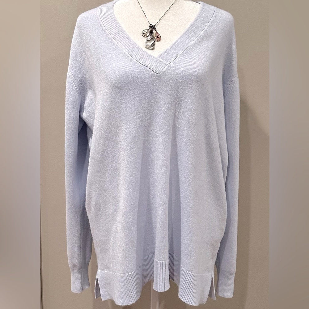 French Connection Pale Blue Sweater Size Large